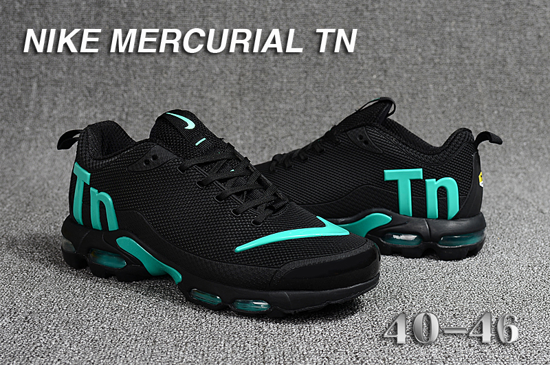 2018 Men Nike Air Max Mercurial TN Black Jade Shoes - Click Image to Close